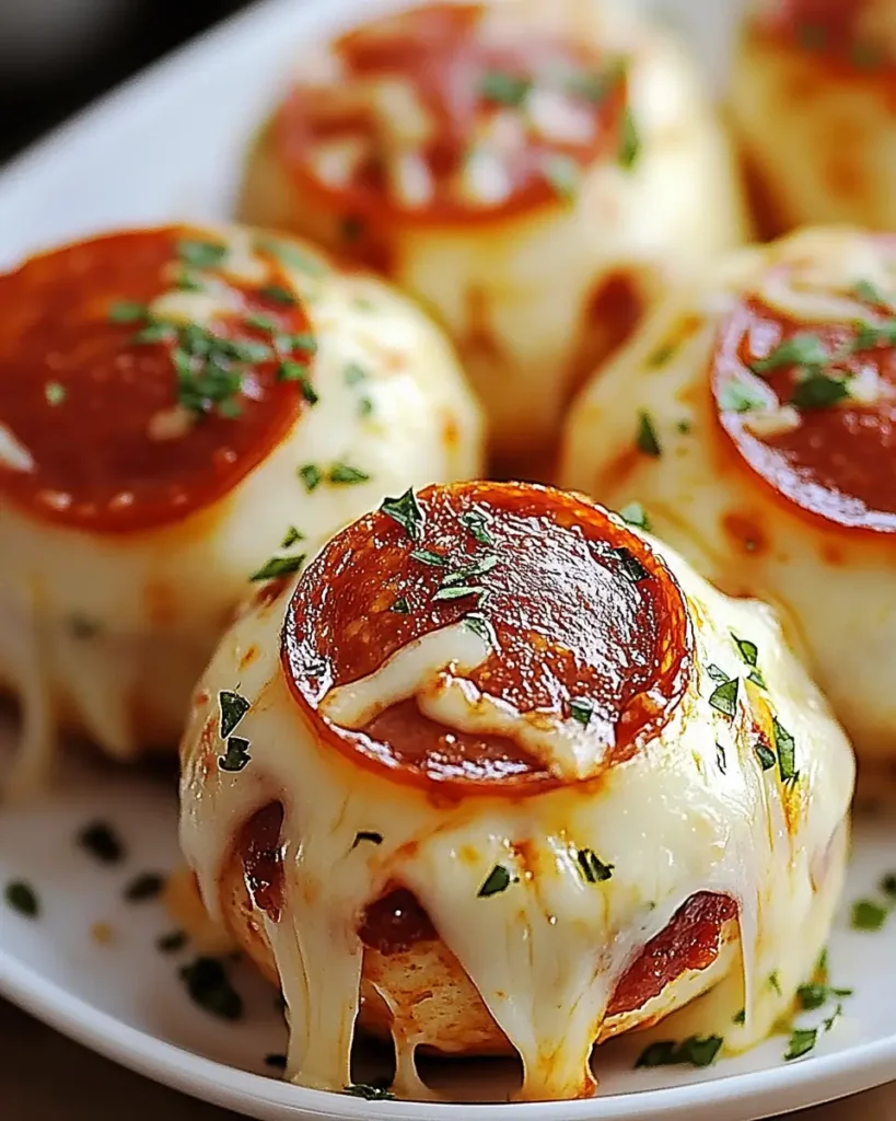 Cheesy Pepperoni Pizza Bombs