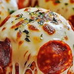 Cheesy Pepperoni Pizza Bombs