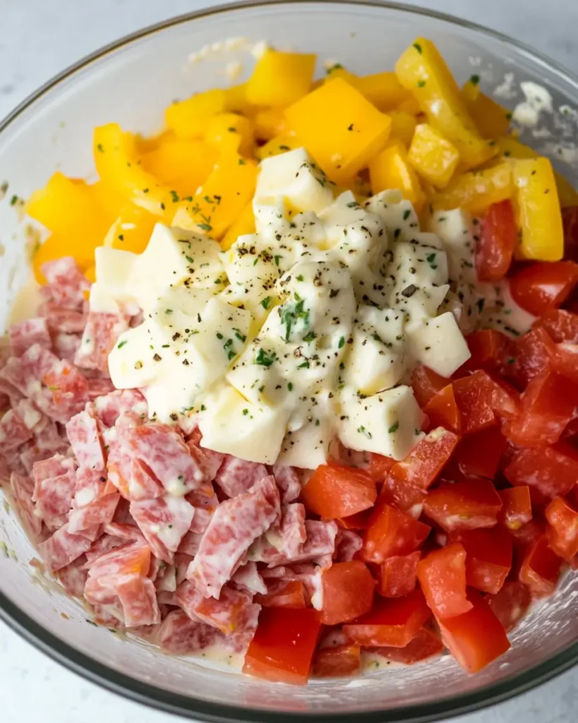 Italian Grinder Chicken Salad.