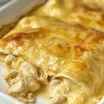 Creamy White Chicken Enchiladas