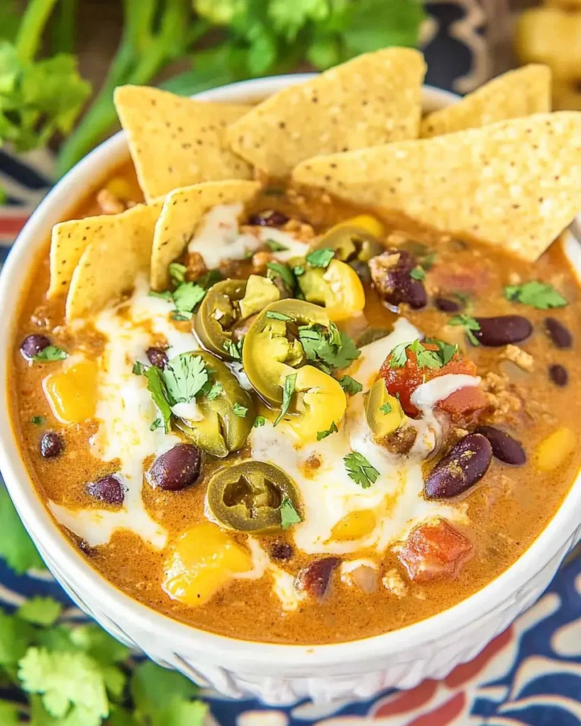 Cheesy Enchilada Chili